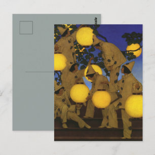 Maxfield Parrish Die Laternen Träger 1908 Vintage Postkarte