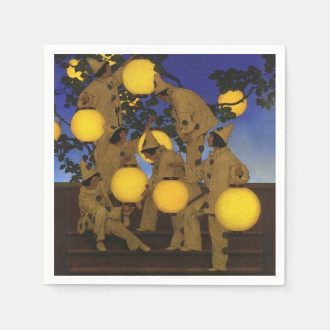 Maxfield Parrish Die Laternen Träger 1908 Vintage Serviette (Vorderseite)
