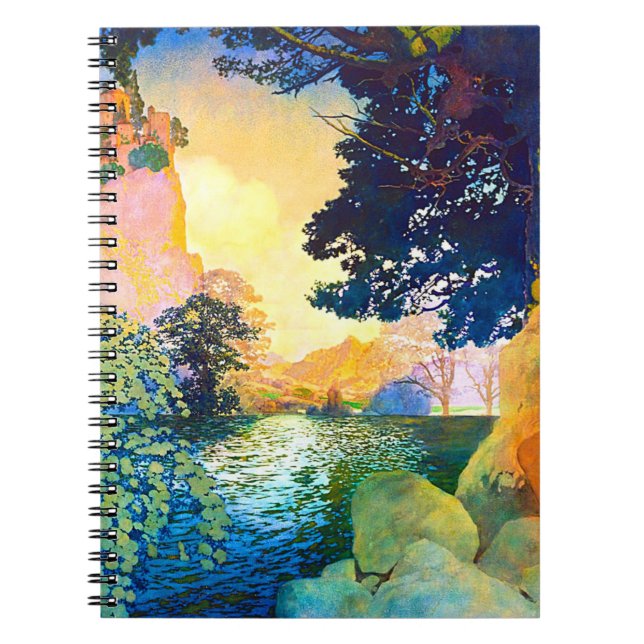 Maxfield Parrish Dream Burg Notizblock (Vorderseite)