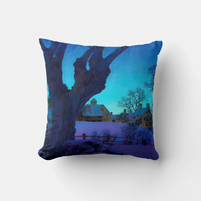 Maxfield Parrish Gemälde Kissen (Vorderseite)