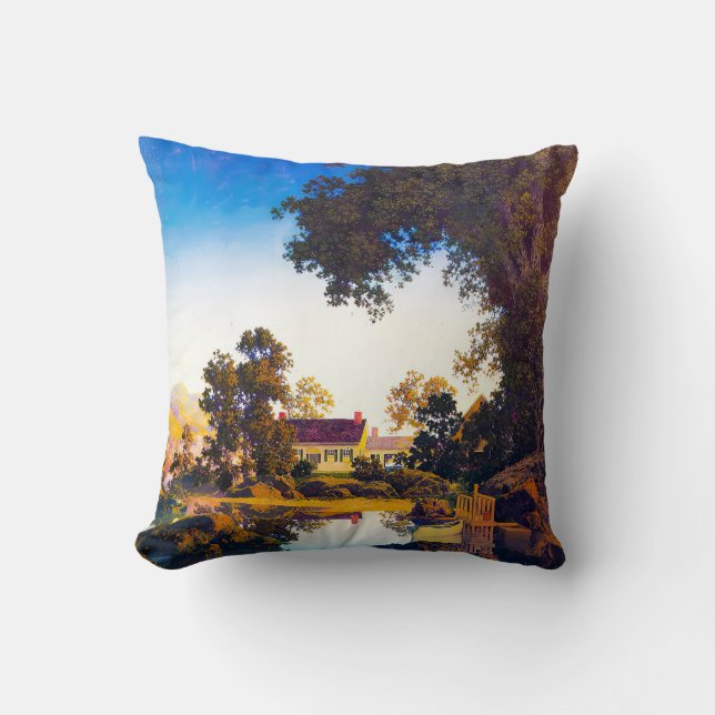 Maxfield Parrish Kunstwerk Kissen (Vorderseite)
