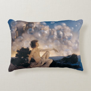 Maxfield Parrish Luftschlösser 1904 Vintage Fantas Dekokissen
