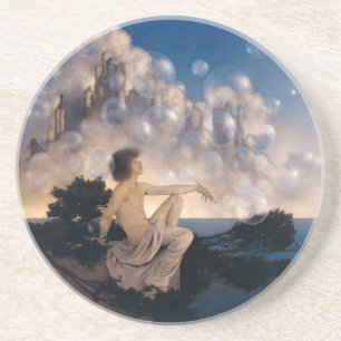 Maxfield Parrish Luftschlösser 1904 Vintage Fantas Getränkeuntersetzer