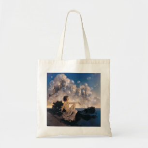 Maxfield Parrish Luftschlösser 1904 Vintage Fantas Tragetasche