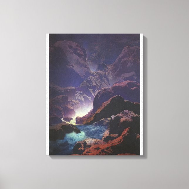 Maxfield Parrish - Mondlicht Leinwanddruck (Vorderseite)