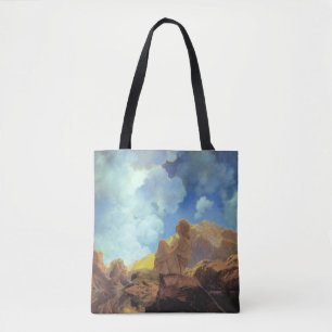 Maxfield Parrish Morgen 1922 Wolke Blau Fine Art Tasche