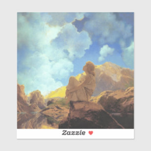 Maxfield Parrish Morgen 1922 Wolken Blau Fine Art Aufkleber