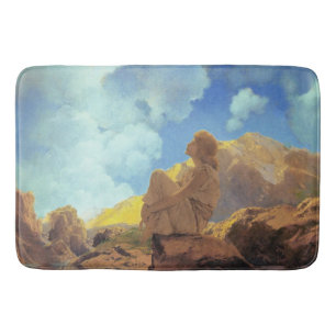 Maxfield Parrish Morgen 1922 Wolken Blau Fine Art Badematte