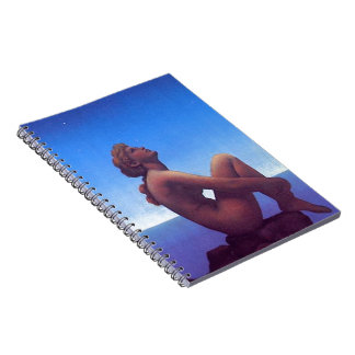 "Maxfield Parrish Sterne " Notizblock