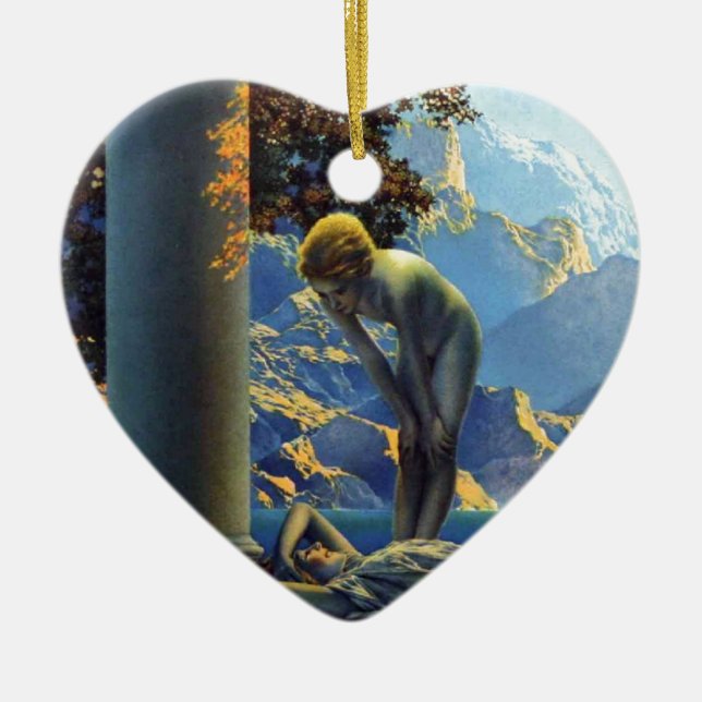 Maxfield Parrish Tagesanbruch Keramikornament (Vorne)