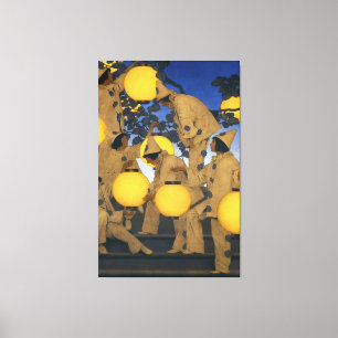 Maxfield Parrish, The Lantern Bearers (1908) Leinwanddruck