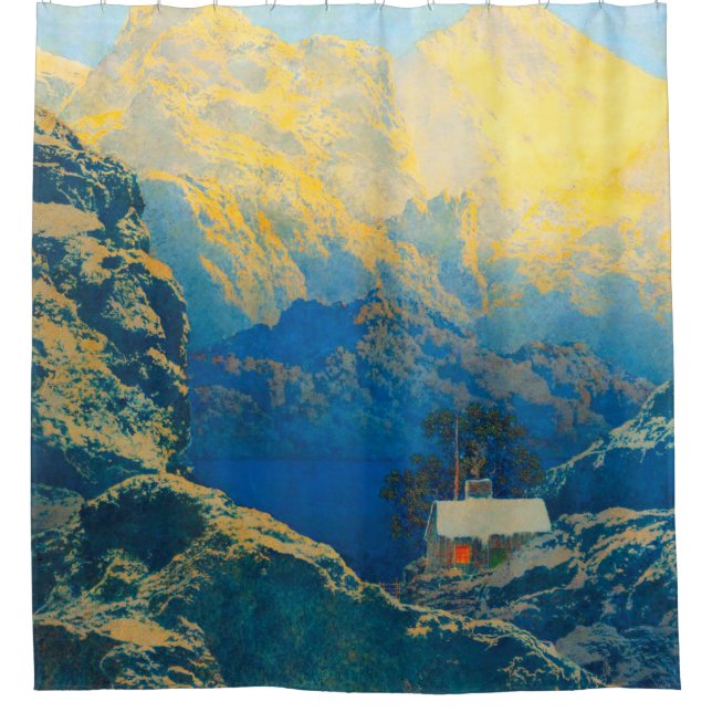 Maxfield Parrish weg von ihm alles 1941 Duschvorhang (Vorderseite)