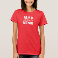 MaxForMayor Red Tee Shirt