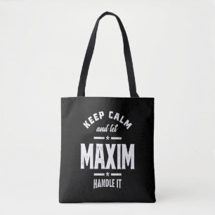 Maxim Personalisiert Name Geburtstag Tasche