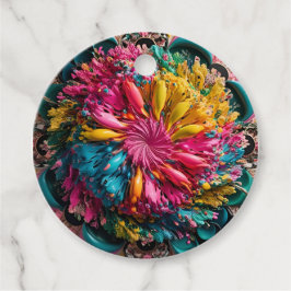 Maximal druckbar Abstrakt farbig Geschenkanhänger