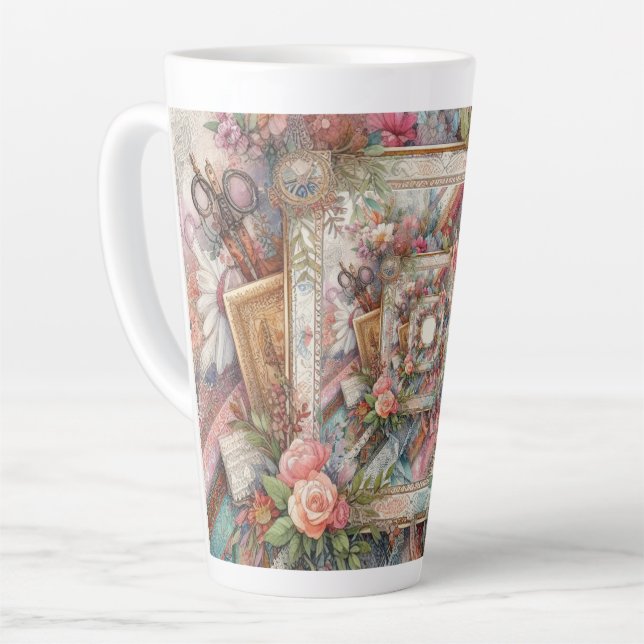 Maximal Vintage Dekoupage Milchtasse (Linke Ecke)