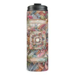 Maximal Vintage Dekoupage Thermosbecher