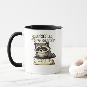 Maximale Personenkapazität erreicht Lustiger Wasch Tasse
