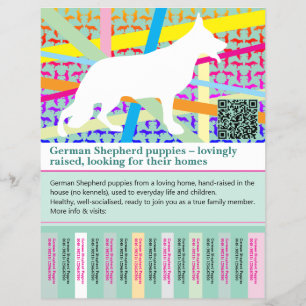 Maximaler Schäferhund personalisierter Flyer