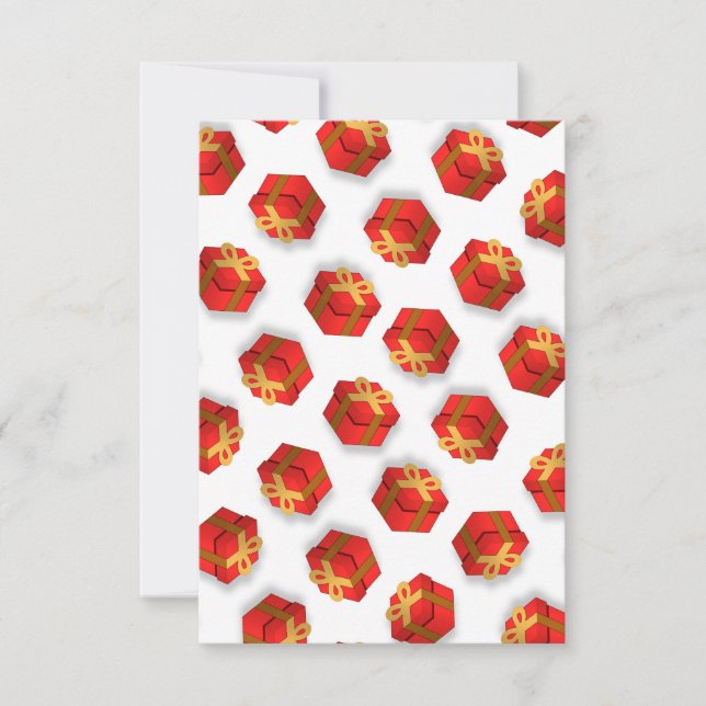 Maximalist Christmas Gifts White Einladung (Vorderseite)