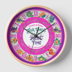 Maximalist Kitchen Tee Time Personalisiert JEDES E Uhr