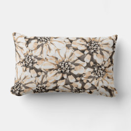Maximalist Sepia Flowers  Lendenkissen