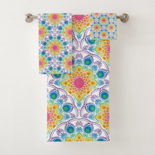 Maximaliste Rainbow Floral Fontaine Art Déco Scale