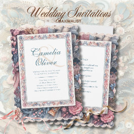 Maximalistische Einladungen für Hochzeiten mit vie