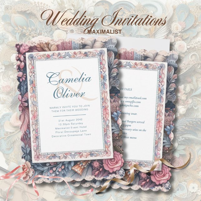 Maximalistische Einladungen für Hochzeiten mit vie (Von Creator hochgeladen)