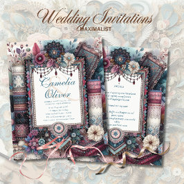 Maximalistische Einladungen für Hochzeiten mit vie