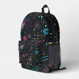 Maximalistischer abstrakter Expressionismus Bedruckter Rucksack