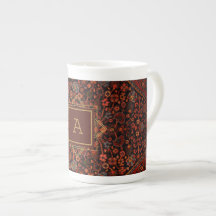 Maximalistischer Dekor Monogramm Muster eines anti