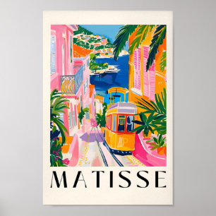 Maximalistischer Matissier Print, Küstendekoration Poster