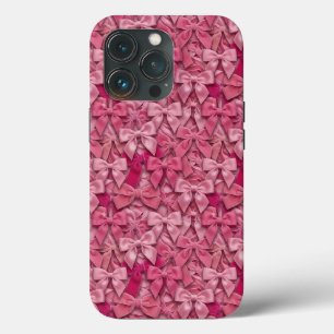 Maximalistisches 3D-Rosaband-Coquette-Muster Case-Mate iPhone Hülle