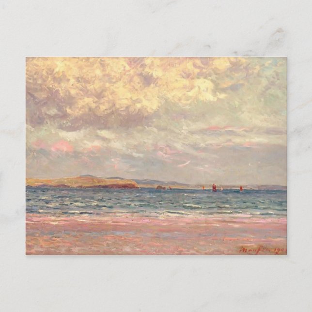 Maxime Maufra - Abend, Morgat Beach Postkarte (Vorderseite)