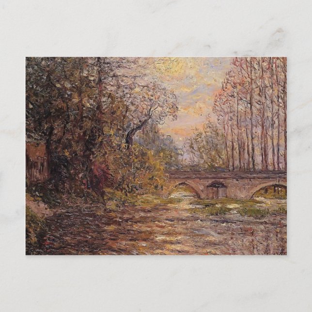 Maxime Maufra - Sonnenuntergang auf der Loire Postkarte (Vorderseite)