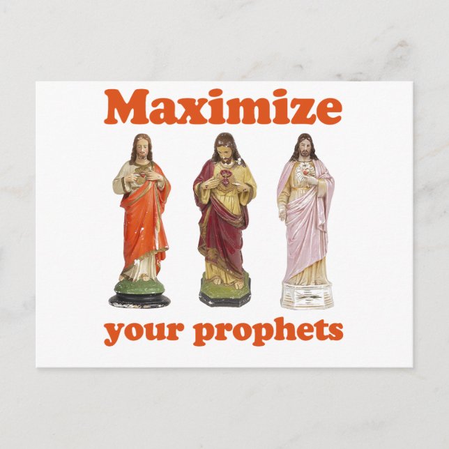 Maximieren Sie Ihre Propheten Postkarte (Vorderseite)