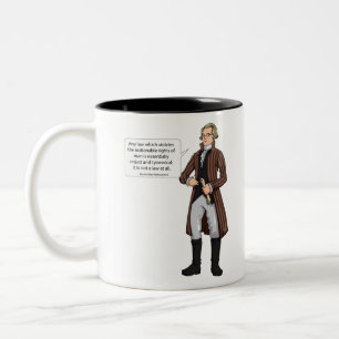 Maximilian Robespierre Zitat 1 Zweifarbige Tasse