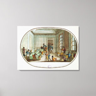 Maximilien de Robespierre verletzt Leinwanddruck
