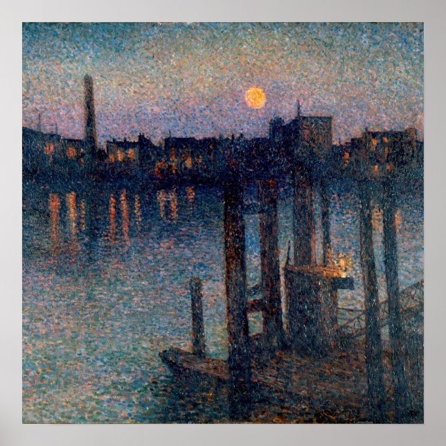 Maximilien Luce Hafen von london Poster (Vorne)