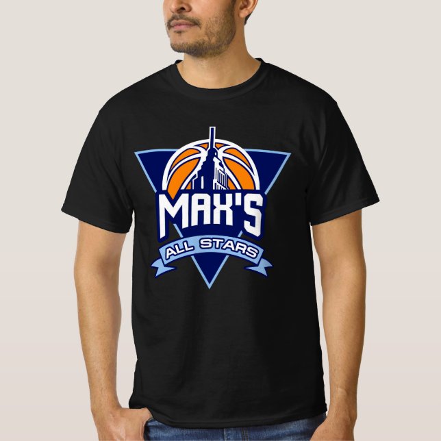Max's All Stars neues Logo T-Shirt (Vorderseite)