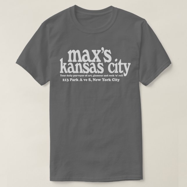 Maxs Kansas City NYC T-Shirt (Design vorne)