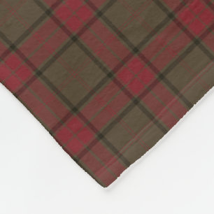 Maxwell-Clan-Rot und Brown-JagdTartan Fleecedecke