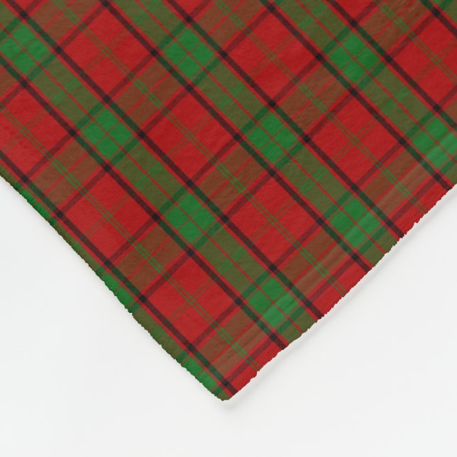 Maxwell-Clan-Tartan Fleecedecke (Ecke)