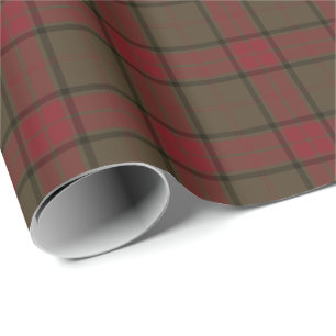 Maxwell Clan Weathered Jagd Tartan Geschenkpapier