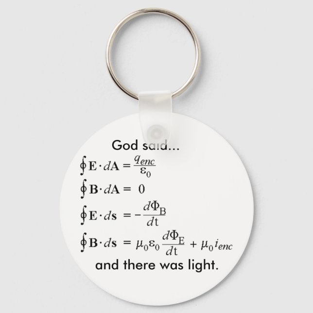 maxwell, Gott sagte.. und es gab Licht. Schlüsselanhänger (Vorderseite)