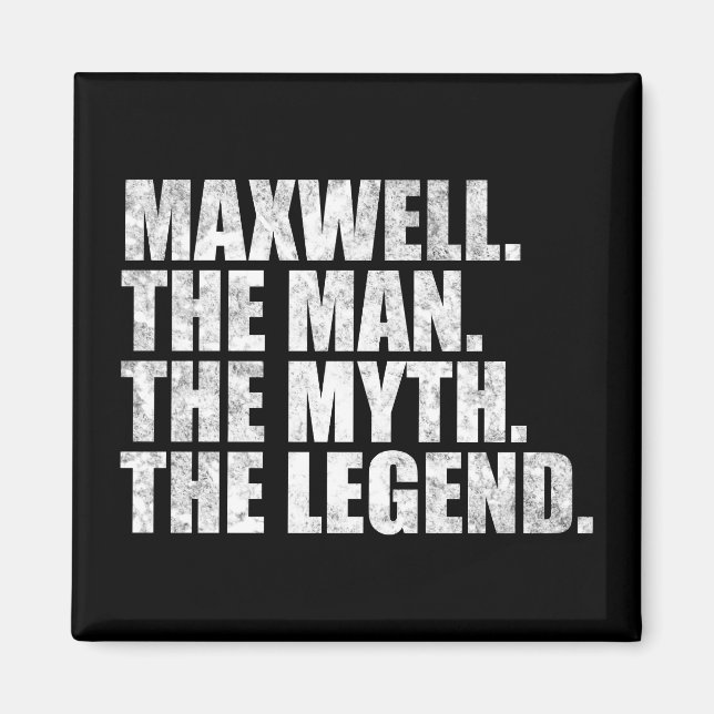 Maxwell Name, Maxwell Der Mann Der Mythos Die Lege Magnet (Vorne)