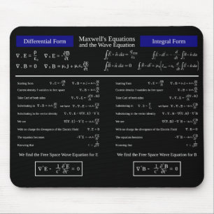 Maxwell’s Equations & the Wave Equation Mouse Mat Mousepad
