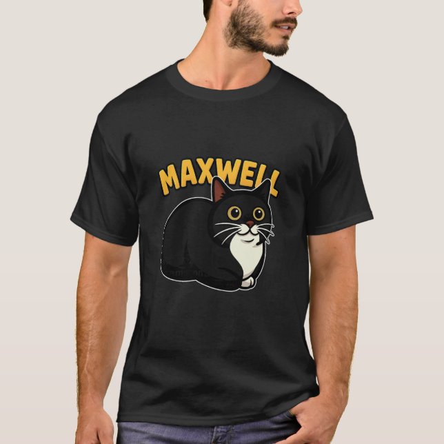 Maxwell The Spinning Cat Meme T-Shirt (Vorderseite)
