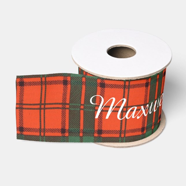 Maxwellclan karierter schottischer Tartan Ripsband (Spule)